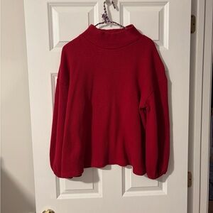 Ava & Viv Red Turtleneck Sweater